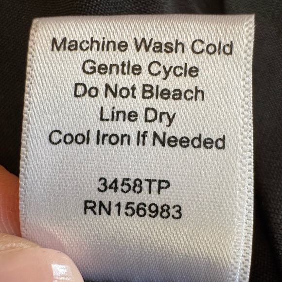 Peyton Jensen Modal Blend Black V-Neck Swing Tank Top Tunic - Size M Made in USA - Picture 11 of 13